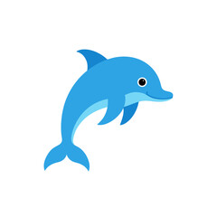 Obraz premium dolphin isolated on white background