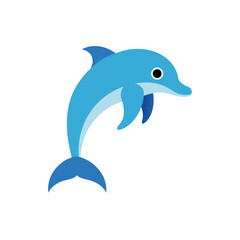 Fototapeta premium dolphin isolated on white background