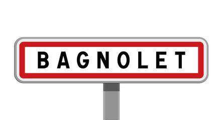 Panneau sur poteau central - Bagnolet