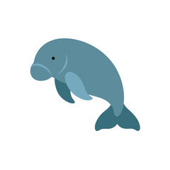 dolphin isolated on white background