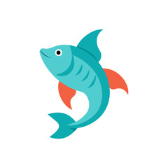 vector illustration of a fish