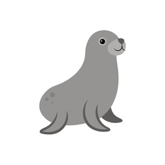 Fototapeta premium vector illustration of a cartoon seal
