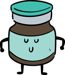 Illustration of medicine vial

