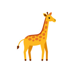 Obraz premium giraffe cartoon isolated on white