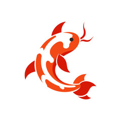 Fototapeta premium red dragon tattoo vector illustration