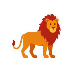 lion cartoon isolated on white