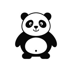 panda bear with a heart