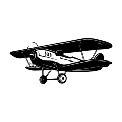 retro style planes isolated on white background. Design elements for logo, label, emblem, sign, brand mark. Vector illustration.