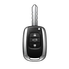Obraz premium modern car key vector illustration isolated on white background 