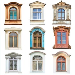 Fototapeta premium set of windows