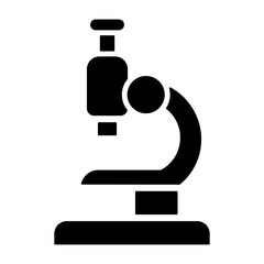 Obraz premium Microscope Solid Icon