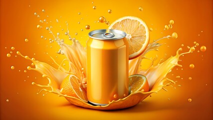 3d creative 250ml  fruit orange juice cane  with juice splash