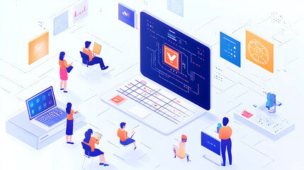 An AI powered system enhancing personalized learning by analyzing student data, AI-assisted adaptive learning tools, and real-time progress tracking for more effective education