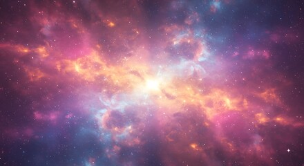 Fototapeta premium Cosmic Bloom AI Generated