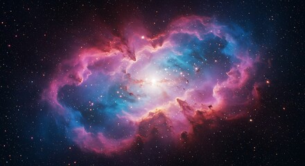 Fototapeta premium Cosmic Bloom AI Generated