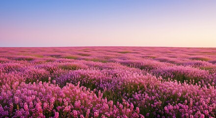 Naklejka premium Pink Horizon's Embrace AI Generated