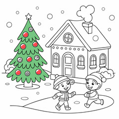 coloring book page