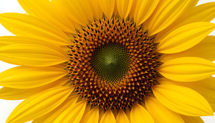 Fototapeta premium Sunflower Clipart Illustration – A bold and bright sunflower on a transparent PNG, perfect for summer themes, rustic decor, or eco-friendly branding. 