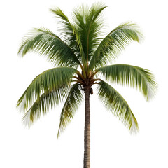 Obraz premium Coconut-Palm-Tree-Tropical-Island-Summer-Vacation-Nature