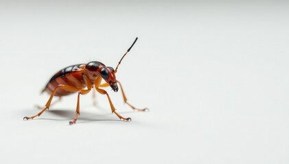 Close-up of a single insect on white background, animal, legs