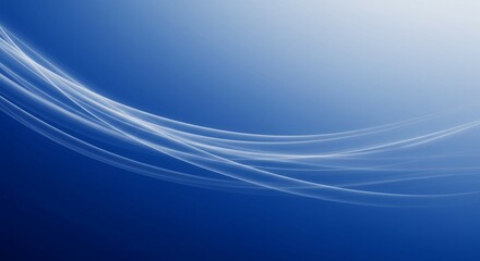 Blue wave design with light and motion lines creates an abstract water flow pattern