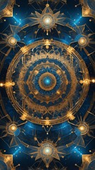 Unique clock featuring a variety of different shapes against a beautifully designed background that creates a captivating visual experience of timekeeping artistry and innovation