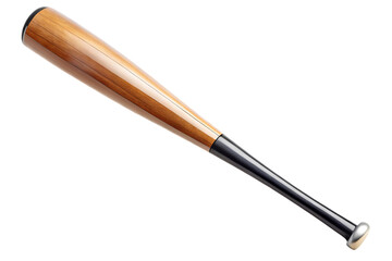 Baseball bat with a sleek modern design isolated on a transparent background