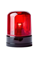 Emergency response red siren light studio setting high-quality image glossy finish detailed view safety concept