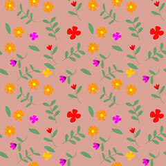 seamless pattern with flowers