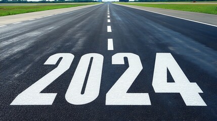2024 Road Ahead New Year Runway.