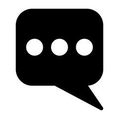 Chat Box Solid Icon