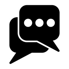 Speech Bubble Solid Icon
