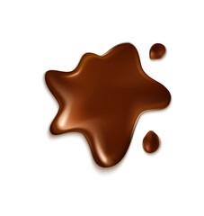 chocolate spilll, splashed
