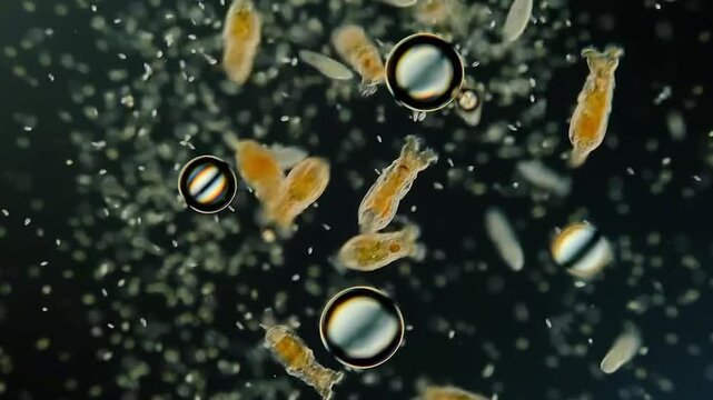 Microorganisms under the microscope