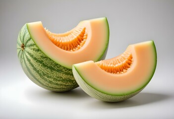 melon on isolated on white background