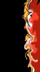 red and yellow marble abstract background texture