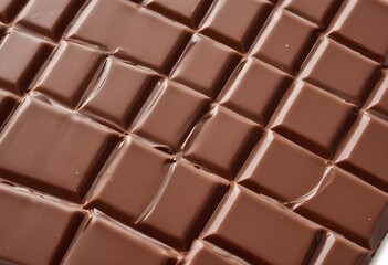 Obraz premium close up a chocolate bar isolated on white background