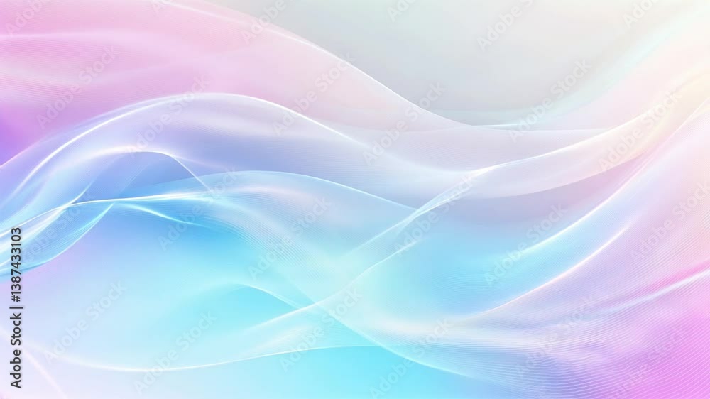 Aufkleber Abstract surface on background in slow motion. Seamless loop.