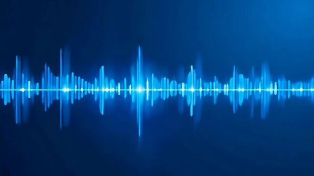 peaks and troughs typical in sound waveforms, each representing different tones and pitches that harmonize to produce music and voice