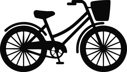 silhouette of a bicycle