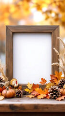 Thansgiving autumn frame