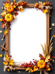 Thansgiving autumn frame