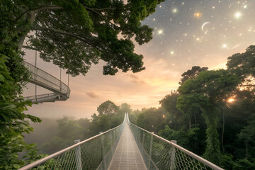 Fototapeta premium bridge over the river