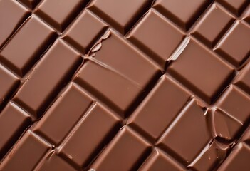 Fototapeta premium close up a chocolate bar isolated on white background