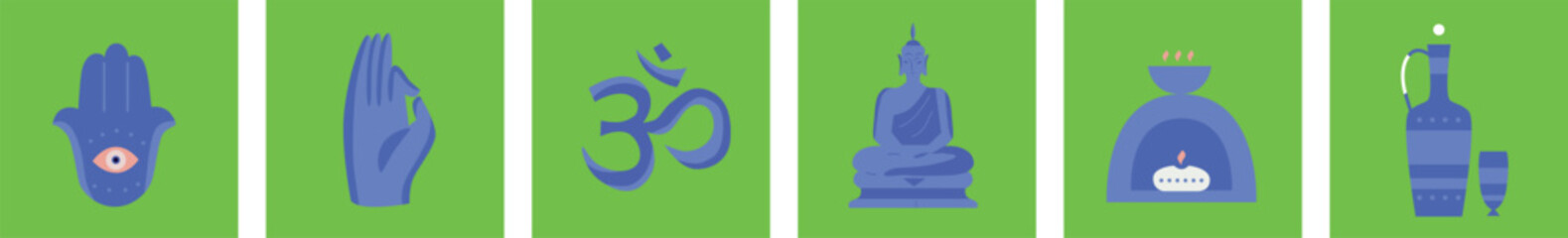 Authentic wellness. Woman exercising yoga vector illustration.