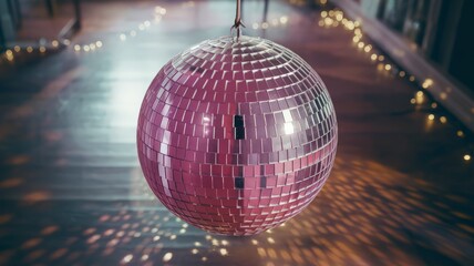 Obraz premium disco ball with lights