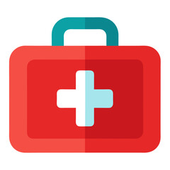 Obraz premium First Aid Kit Icon for Emergency, Medical, and Healthcare Use