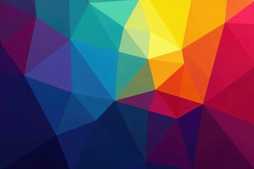 Obraz premium Geometric abstract shapes, vibrant color scheme, lines, contemporary wallpaper
