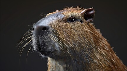 3D model of a multi-colored capybara