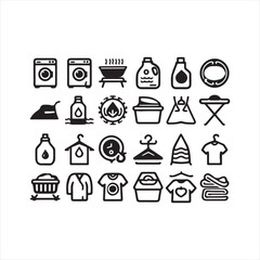 Food and drink icon set with illustrations of cake coffee pizza and more for restaurant and travel design
